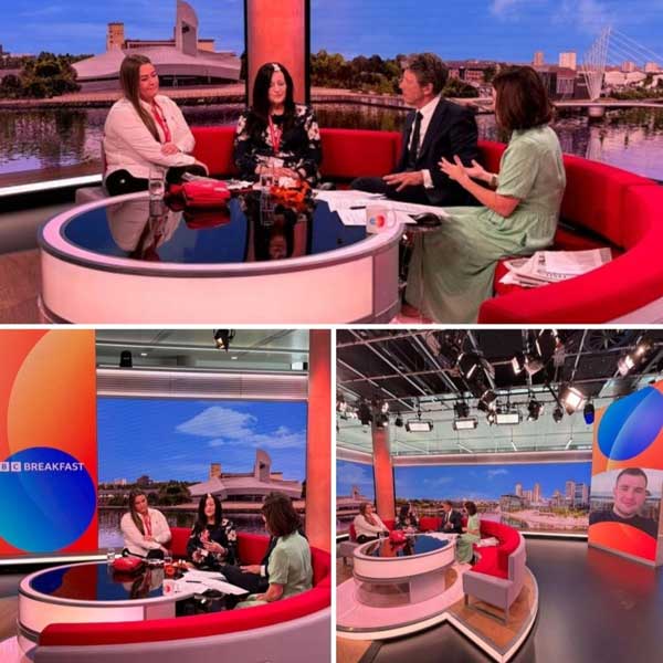 BBC Breakfast Time interviewing Lynne Baird of The Daniel Baird Foundation